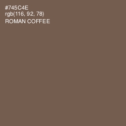 #745C4E - Roman Coffee Color Image